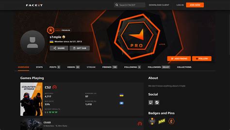 Find Your FACEIT Profile .